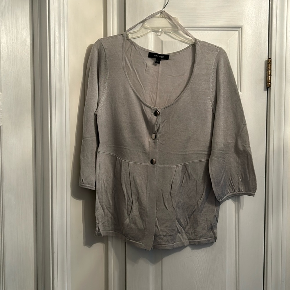 Nine West peplum sweater
